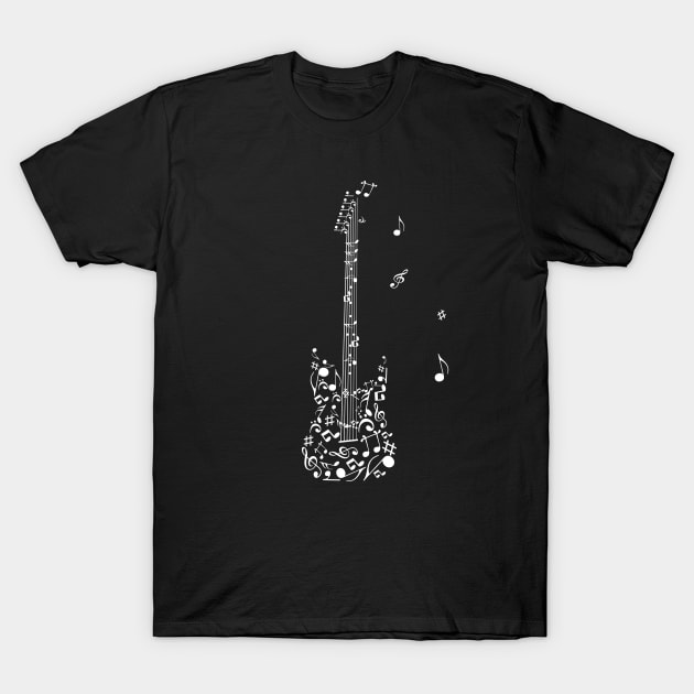 electric guitar funny music T-Shirt by yassinnox